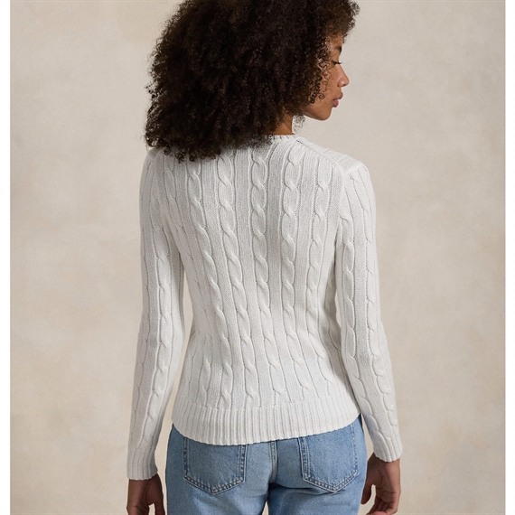 Polo Ralph Lauren Cable-Knit Sweater, Hvid 